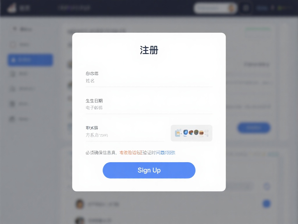 填写个人信息：在首页找到“注册”或“Sign Up